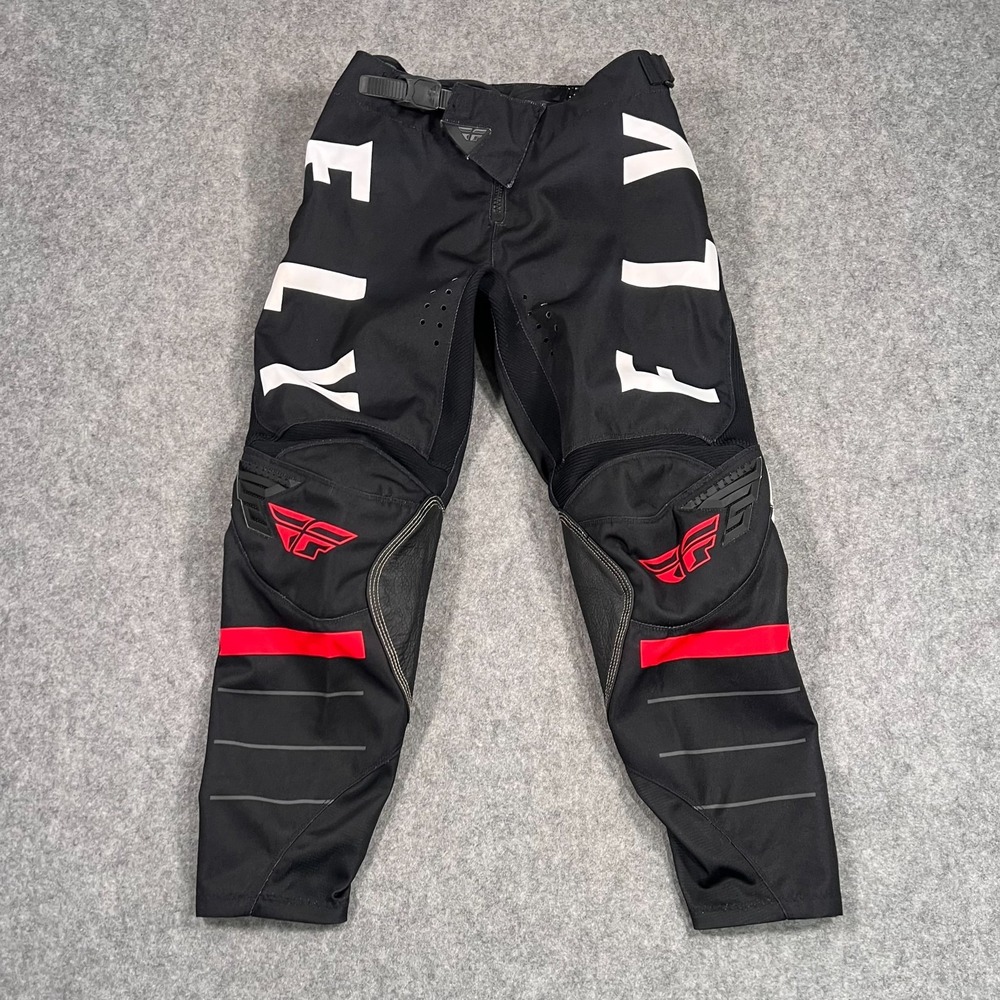 Fly Racing Kinetic Kore Black Durable MX Gear Pants Men's Size 28 Short‎